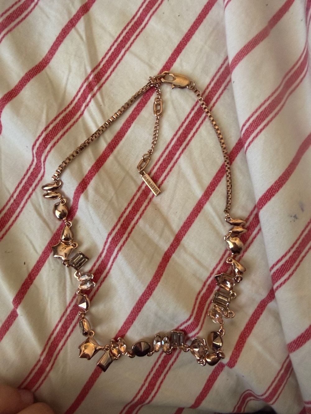 Kenneth Cole Rose Gold Sculpted Link Necklace